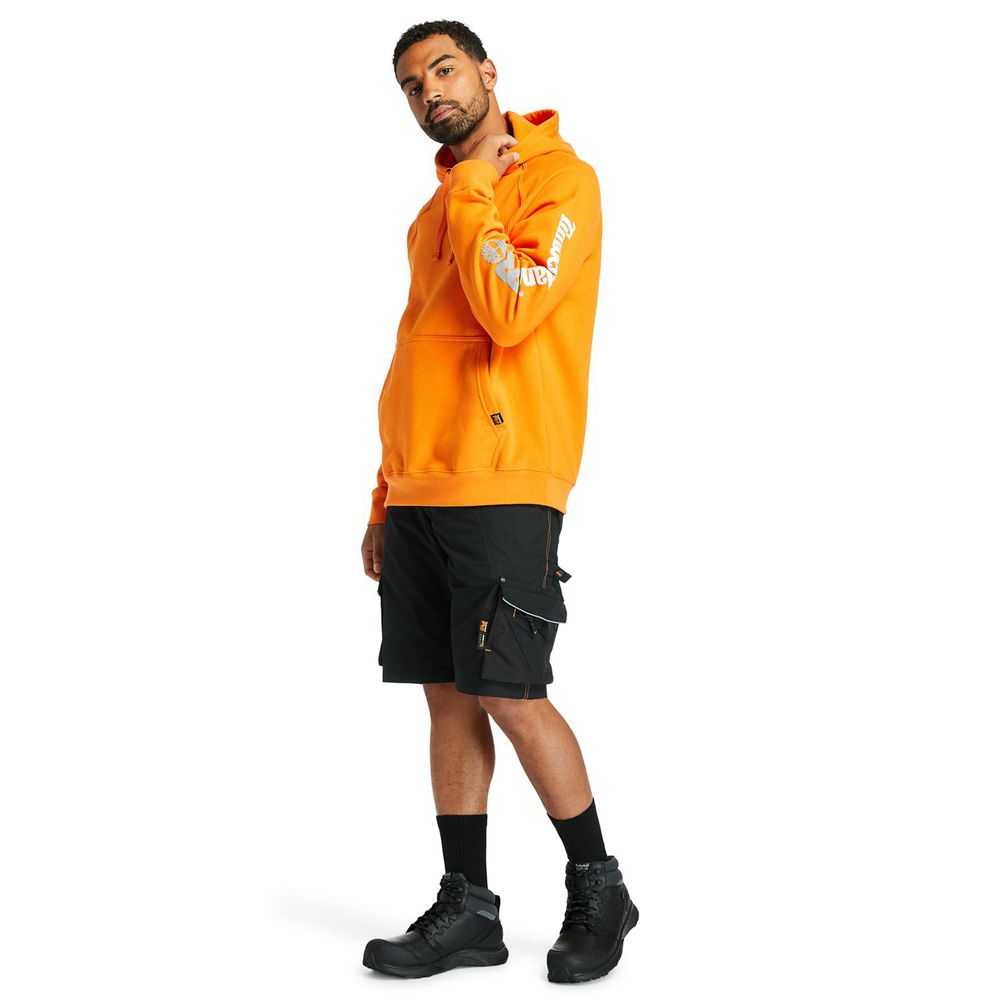 Timberland Mens Sweatshirts PRO® Hood Honcho Sport Hoodie - Orange - India FR8476513